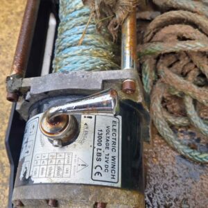 Land rover defender winch bumper and winch